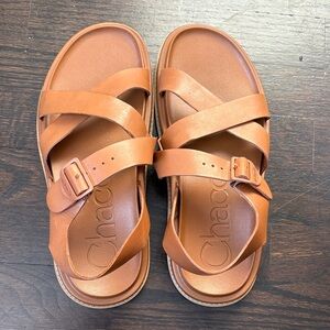 Chaco Tan Strappy Sandals